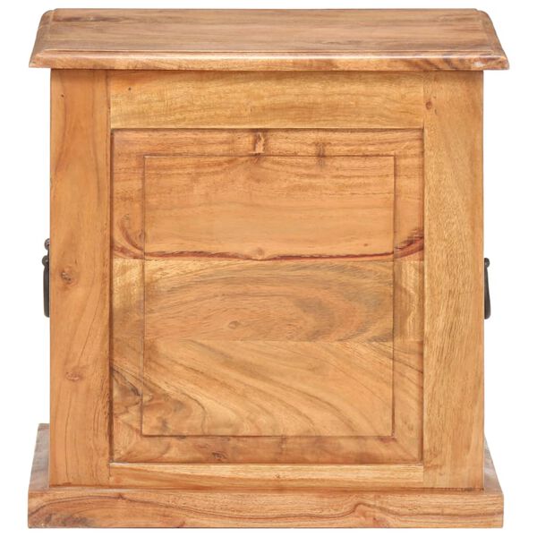 vidaXL Coffre 40x40x40 cm Bois d'acacia solide