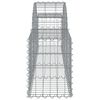 vidaXL Panier de gabions arqu&eacute; 200x30x40/60 cm Fer galvanis&eacute;