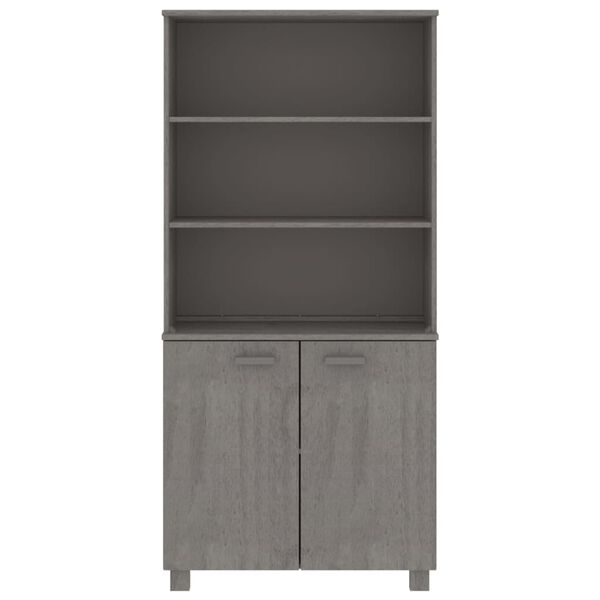 vidaXL Buffet HAMAR Bois massif de pin Gris clair