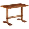 vidaXL Table &agrave; manger 110x55x78 cm bois massif de r&eacute;cup&eacute;ration