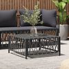 vidaXL Table de jardin anthracite 70x70x34 cm tissu tiss&eacute;