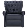 vidaXL Fauteuil inclinable noir similicuir