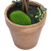 vidaXL Plantes de buis artificiel 2 pcs avec pots Boule Vert 41 cm