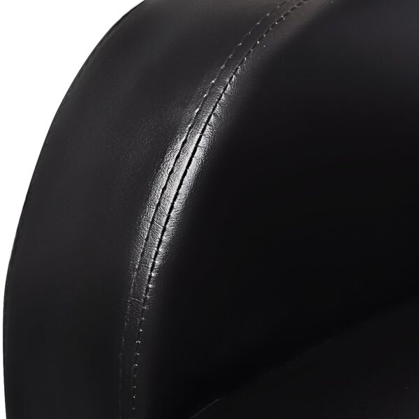 vidaXL Canapé inclinable à 2 places noir similicuir