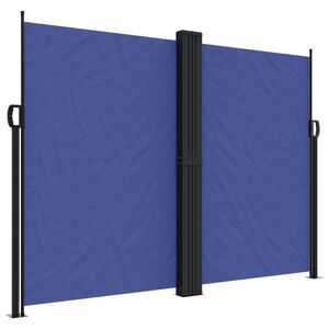 vidaXL Auvent lat&eacute;ral r&eacute;tractable bleu 180x600 cm