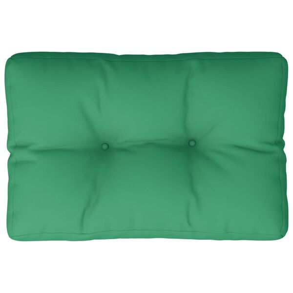 vidaXL Coussin de palette vert 60x40x12 cm tissu