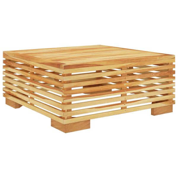 vidaXL Table basse de jardin 69,5x69,5x31 cm Bois massif de teck