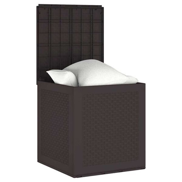 vidaXL Boîte de Rangement de Jardin Marron 55 x 53 x 57 cm