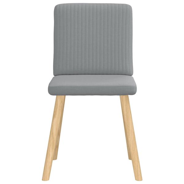 vidaXL Chaises à manger lot de 6 gris clair tissu