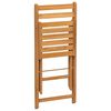 vidaXL Chaises de bistrot pliantes lot de 6 bois d'acacia solide