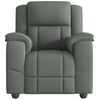 vidaXL Fauteuil de massage inclinable Gris foncé Tissu