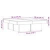 vidaXL Table basse chêne artisanal 90x90x28 cm bois d'ingénierie