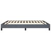 vidaXL Cadre de lit gris foncé 193x203 cm velours