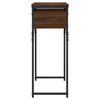 vidaXL Table console avec &eacute;tag&egrave;re ch&ecirc;ne marron 75x30x75 cm