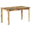 vidaXL Table de salle &agrave; manger Bois de r&eacute;cup&eacute;ration solide 140x70x76cm