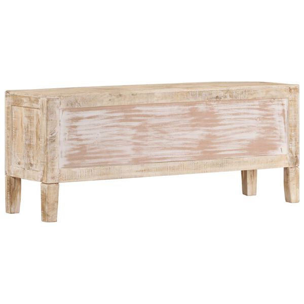 vidaXL Meuble TV 110x35x46 cm bois massif de manguier