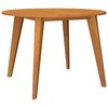 vidaXL Table de jardin &Oslash;110x75 cm Bois d'acacia solide