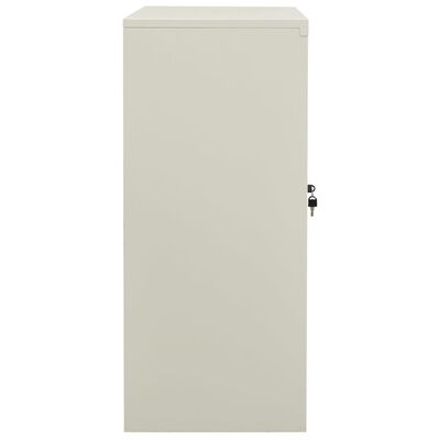 vidaXL Armoire de bureau Gris clair 90x40x90 cm Acier