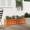 vidaXL Jardini&egrave;res 2 pcs cire marron bois de pin massif