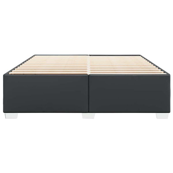 vidaXL Cadre de lit sans matelas noir similicuir