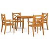 vidaXL Ensemble &agrave; manger de jardin 5 pcs Bois d'acacia solide