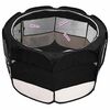 vidaXL Parc pliable pour chien avec sac de transport Noir 145x145x61cm