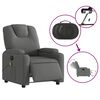 vidaXL Fauteuil inclinable de massage &eacute;lectrique gris fonc&eacute; tissu
