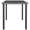 vidaXL Table &agrave; d&icirc;ner de jardin Gris 140x70x73 cm R&eacute;sine tress&eacute;e