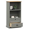 vidaXL Bibliothèque VIGO gris 60x35x114,5 cm bois massif de pin