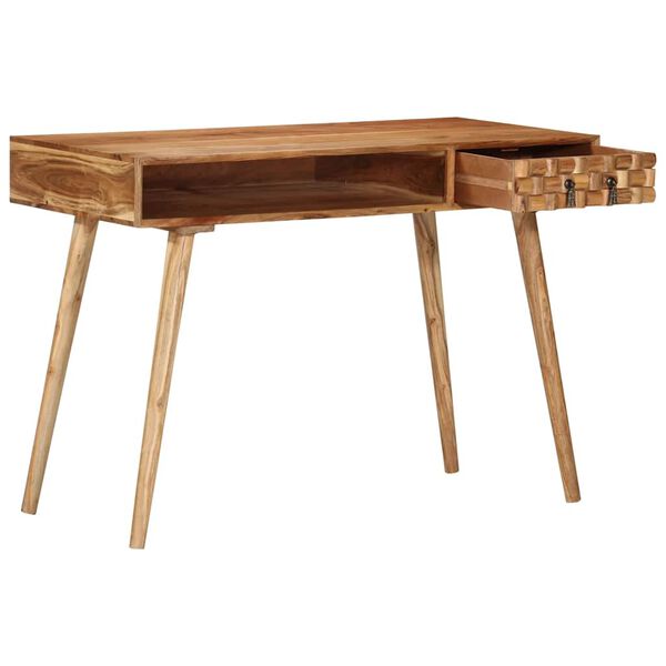 vidaXL Bureau 110x50x76 cm Bois d'acacia massif
