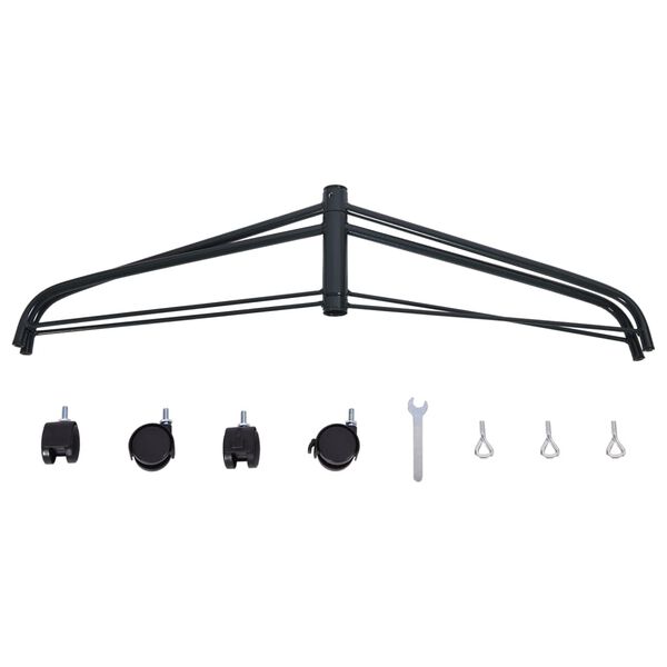 vidaXL Support pour sapin de No&euml;l avec roues 50x46x21,5 cm