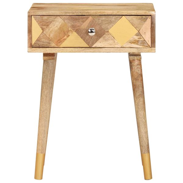 vidaXL Table de chevet 43 x 30 x 58 cm Bois de manguier massif