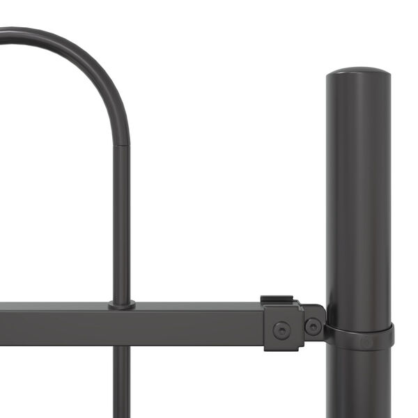 vidaXL Clôture de jardin Gris 1,7 x 0,6 m Acier peint par poudre