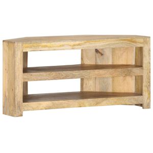 vidaXL Meuble TV d'angle 90x45x45 cm Bois de manguier solide