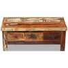 vidaXL Table basse &agrave; tiroirs Bois de r&eacute;cup&eacute;ration 90x45x35 cm