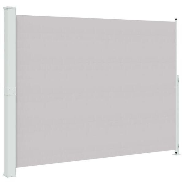 vidaXL Auvent lat&eacute;ral r&eacute;tractable de patio 220x300 cm Gris