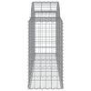 vidaXL Paniers &agrave; gabions arqu&eacute;s 11 pcs 200x50x80/100 cm Fer galvanis&eacute;