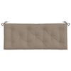 vidaXL Coussins de banc jardin lot de 2 taupe 120x50x7 cm tissu Oxford