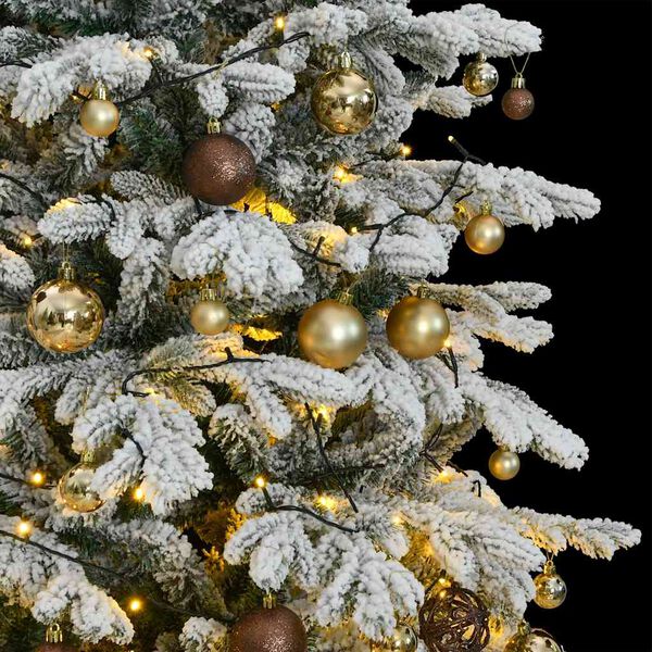 vidaXL Sapin de No&euml;l artificiel articul&eacute; 300 LED et boules 210 cm