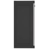 vidaXL Armoire de rangement d'ext&eacute;rieur gris et noir 97x37x85 cm PP