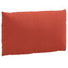 vidaXL Coussins de palette lot de 2 rouge mélangé tissu