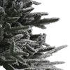 vidaXL Arbre de No&euml;l artificiel pr&eacute;-&eacute;clair&eacute;/flocons de neige PVC PE