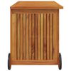vidaXL Bo&icirc;te de rangement de jardin avec roues 90x50x58 cm Bois acacia