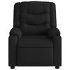 vidaXL Fauteuil inclinable de massage &eacute;lectrique noir tissu