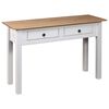 vidaXL Table console Blanc 110x40x72 cm Pin solide Gamme Panama