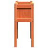 vidaXL Jardini&egrave;res 2 pcs avec pieds cire marron bois de pin massif
