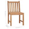 vidaXL Chaises de jardin lot de 2 avec coussins Bois de teck massif