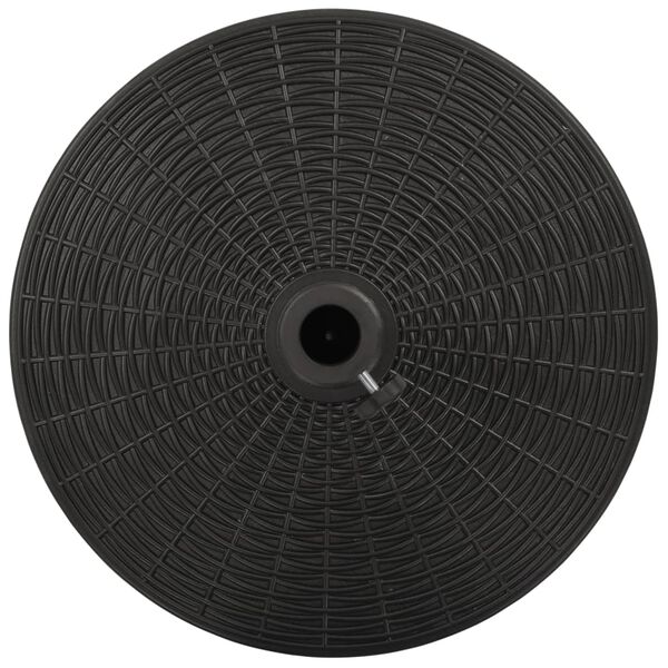 vidaXL Socle de parasol Noir Rond 25 kg