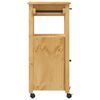 vidaXL Chariot de cuisine MONZA 48x40x88,5 cm bois massif de pin