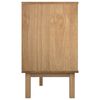 vidaXL Commode OTTA marron et gris 111x43x73,5 cm bois de pin massif